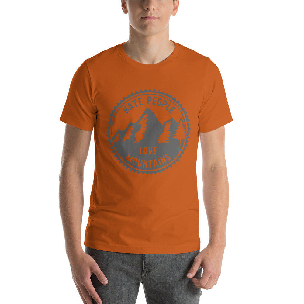 Hate People Love mountains unisex t-shirt unisex t-shirt