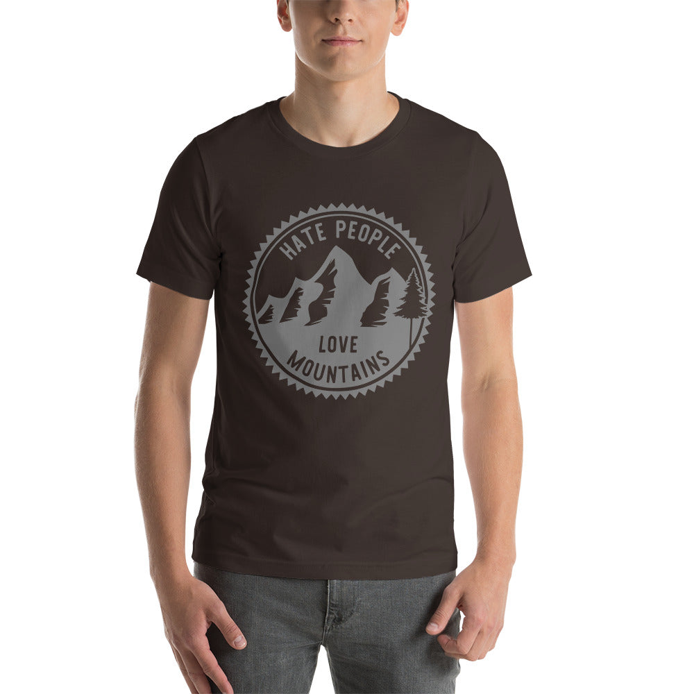 Hate People Love mountains unisex t-shirt unisex t-shirt