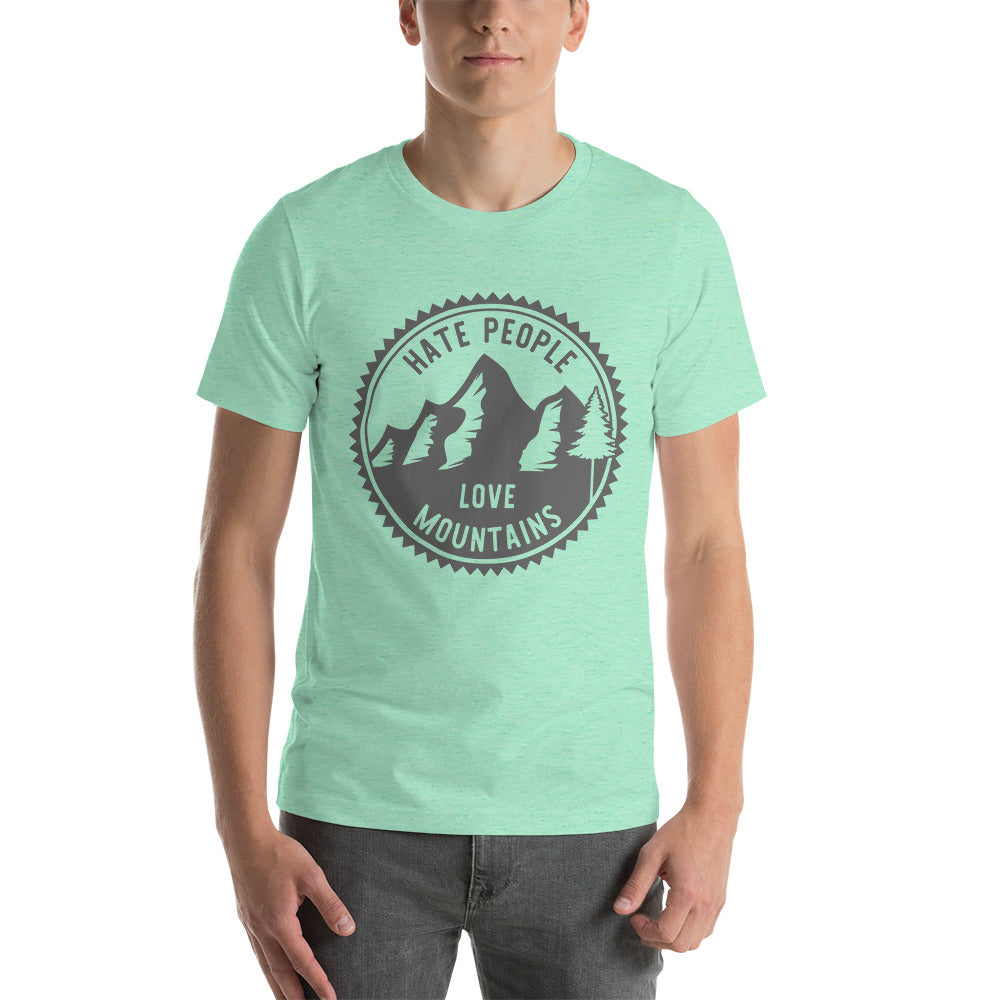 Hate People Love mountains unisex t-shirt unisex t-shirt