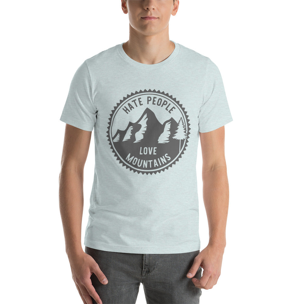 Hate People Love mountains unisex t-shirt unisex t-shirt