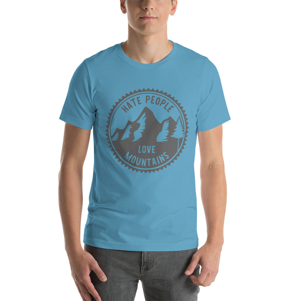 Hate People Love mountains unisex t-shirt unisex t-shirt