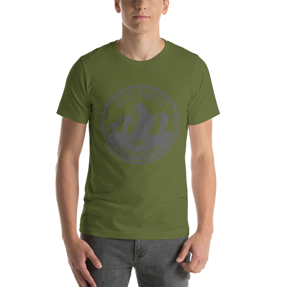 Hate People Love mountains unisex t-shirt unisex t-shirt