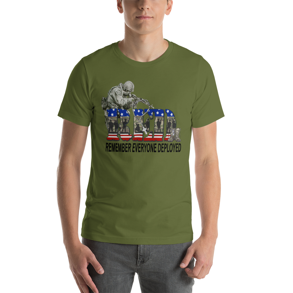 R.E.D Remember Everyone Employed unisex t-shirt