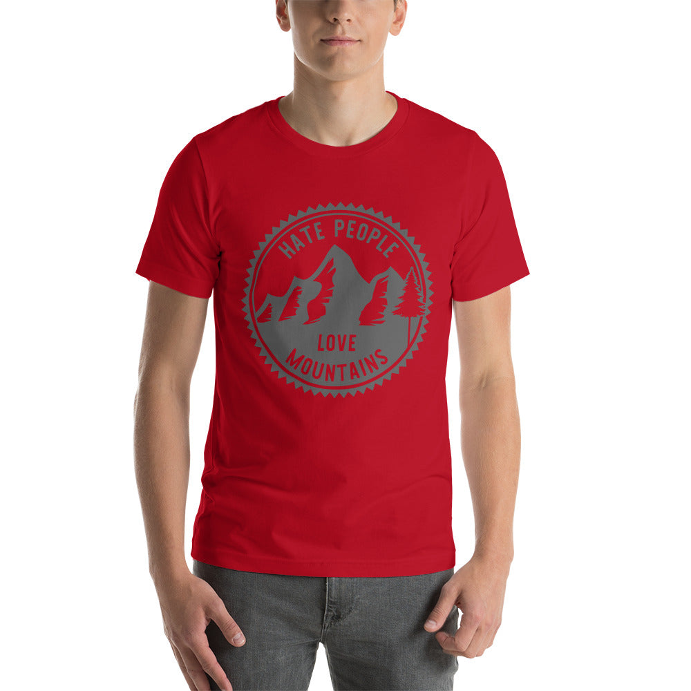 Hate People Love mountains unisex t-shirt unisex t-shirt